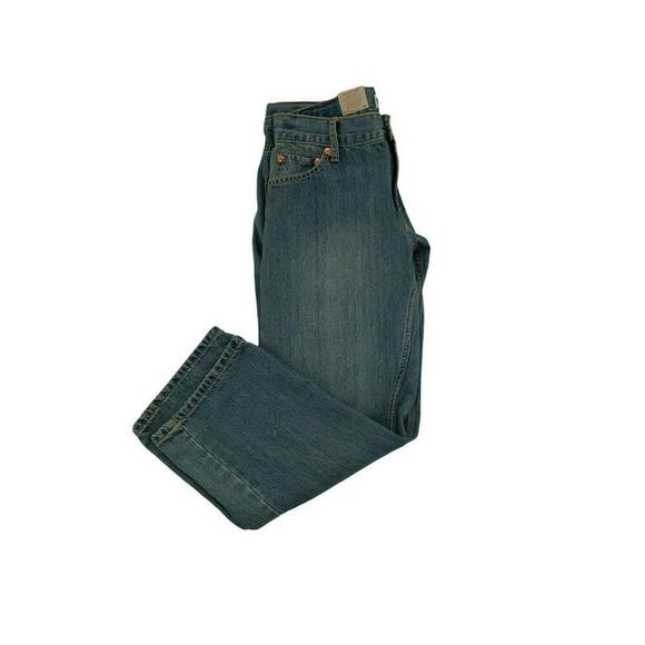 Levi's 550 Denim Jeans Womens 10M Husky Relaxed Tapered Leg Adjustable Blue NWT - Picture 3 of 9